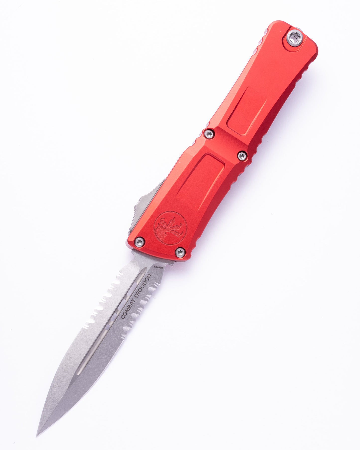 Combat Troodon® D/E Gen III Red Stonewash Partial Serrated (1142-11RD)