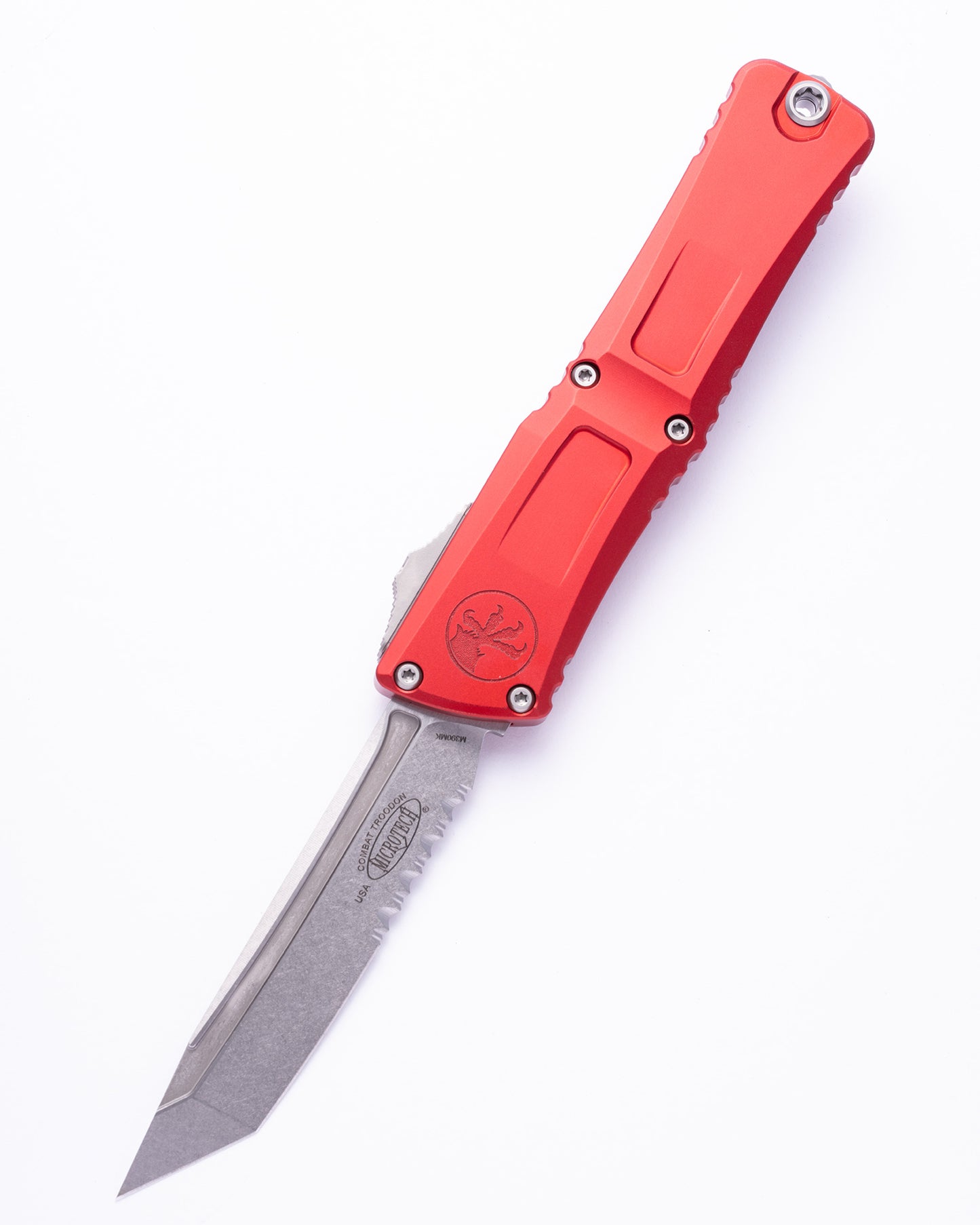 Combat Troodon® T/E Gen III Red Stonewash Partial Serrated (1144-11RD)