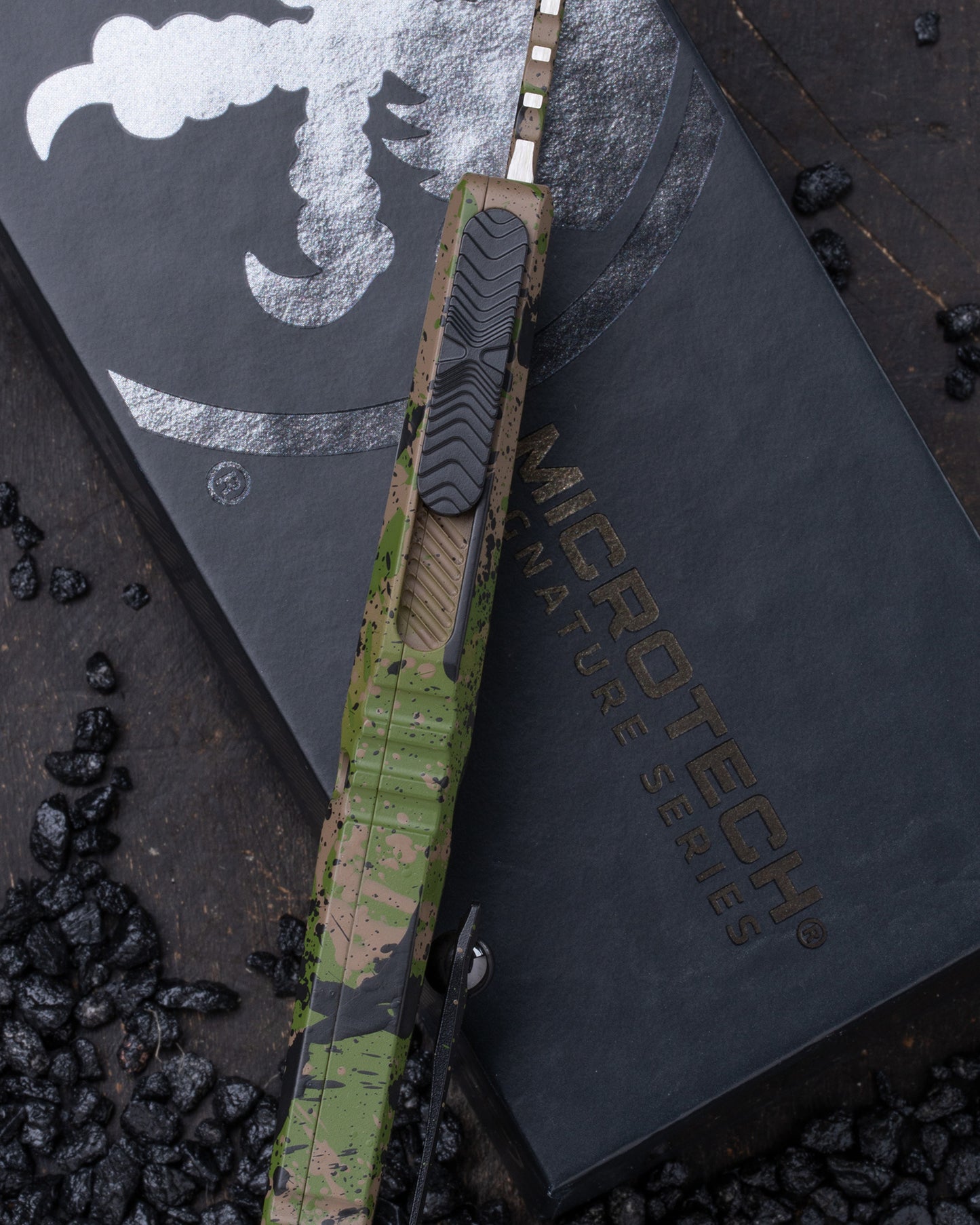 Combat Troodon® Bowie Gen III Signature Series OD Green/Tan W/Black Splatter Standard (1146-1ODTABKSPLS)