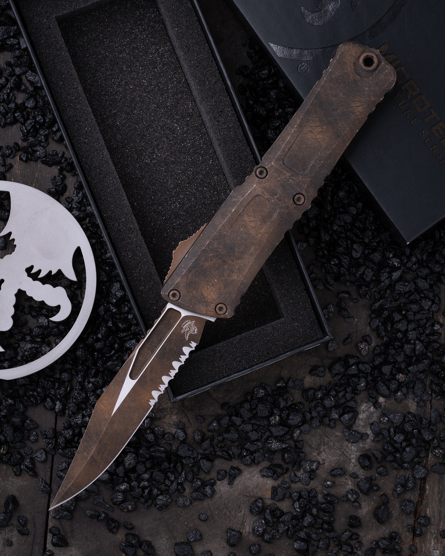 COMBAT TROODON GEN III BOWIE PARTIAL SERRATE PLAUGE OUTBREAK