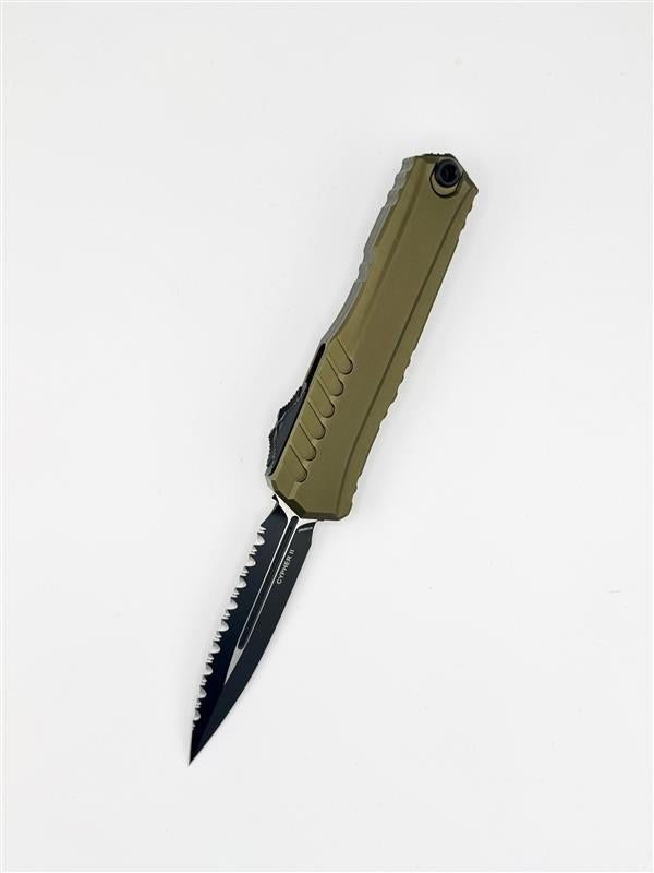 CYPHER II D/E BLACK FULL SERRATE OD GREEN (1242-3OD)