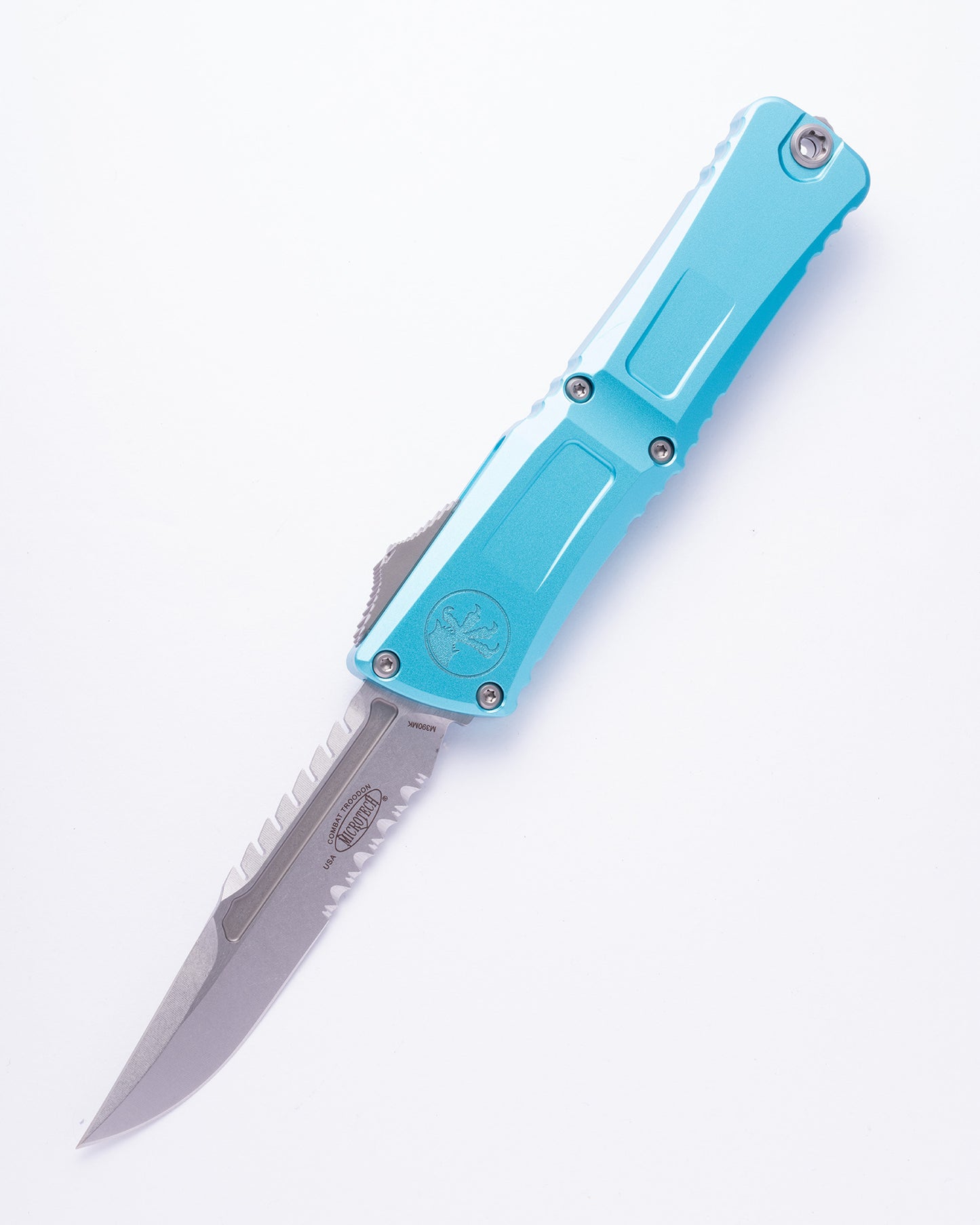COMBAT TROODON GEN III INTERCEPTOR STONEWASH PART SERRATE TURQUOISE SIGNATURE SERIES (1217-11TQS)