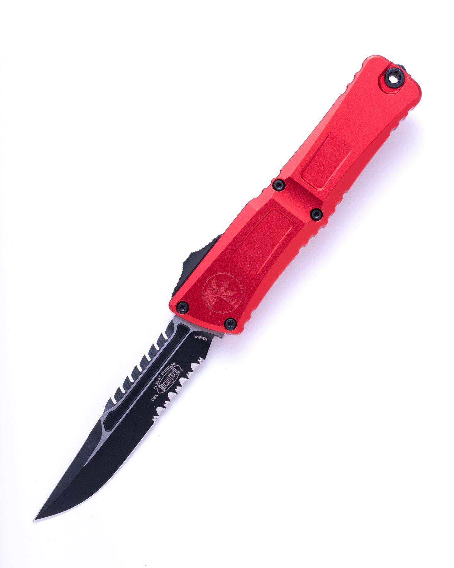 COMBAT TROODON GEN III INTERCEPTOR BLACK PART SERRATE RED SIGNATURE SERIES (1217-2RDS)