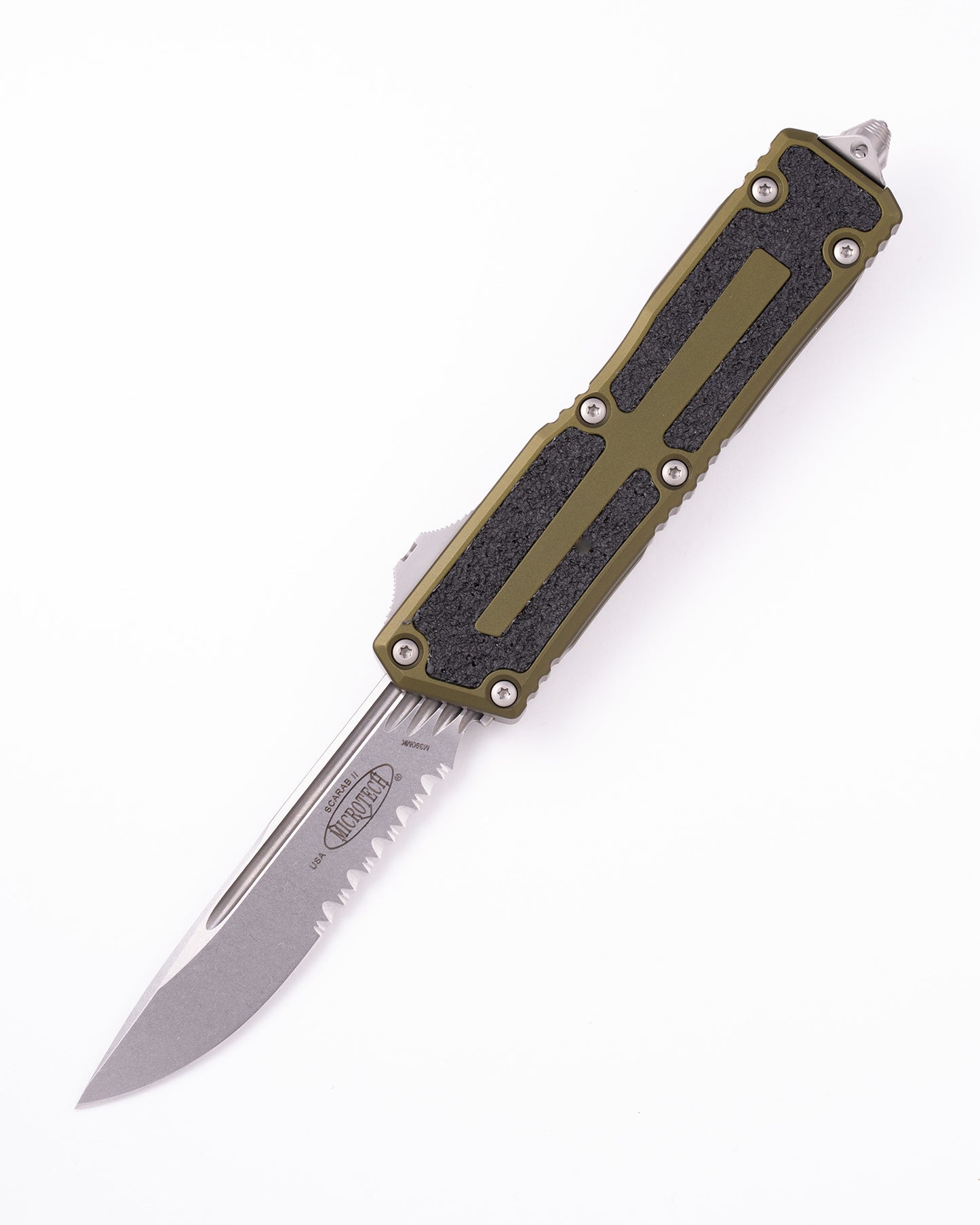 Scarab® II S/E Gen III Stonewash Partial Serrated OD Green (1278-11OD)