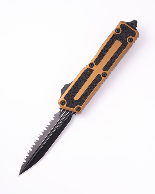 SCARAB II GEN III D/E BLACK FULL SERRATE TAN (1280-3TA)