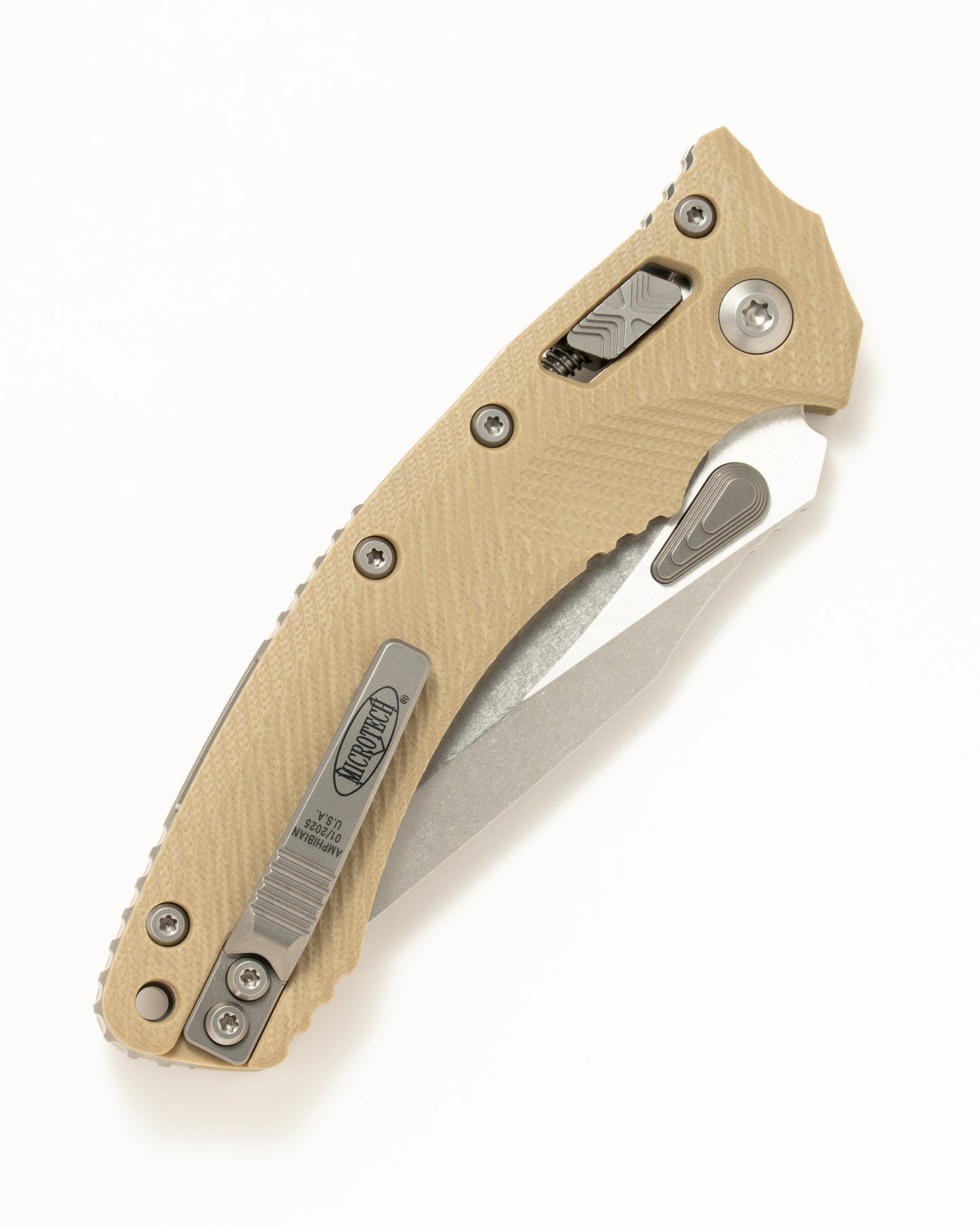 AMPHIBIAN RAM-LOK STW PART SERR FLUTED TAN G10 (137RL-11FLGTTA)