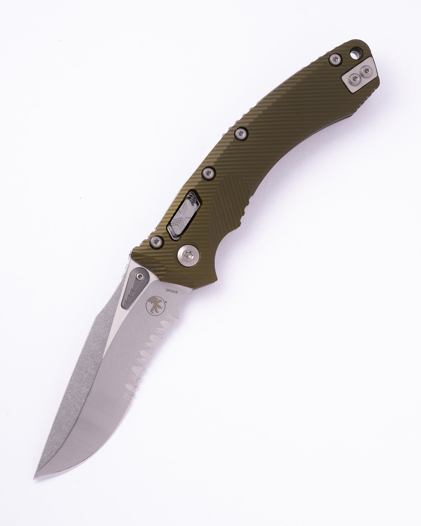 Amphibian® - RAM-LOK™ S/E Fluted OD Green Stonewash Partial Serrated (137RL-11FLOD)