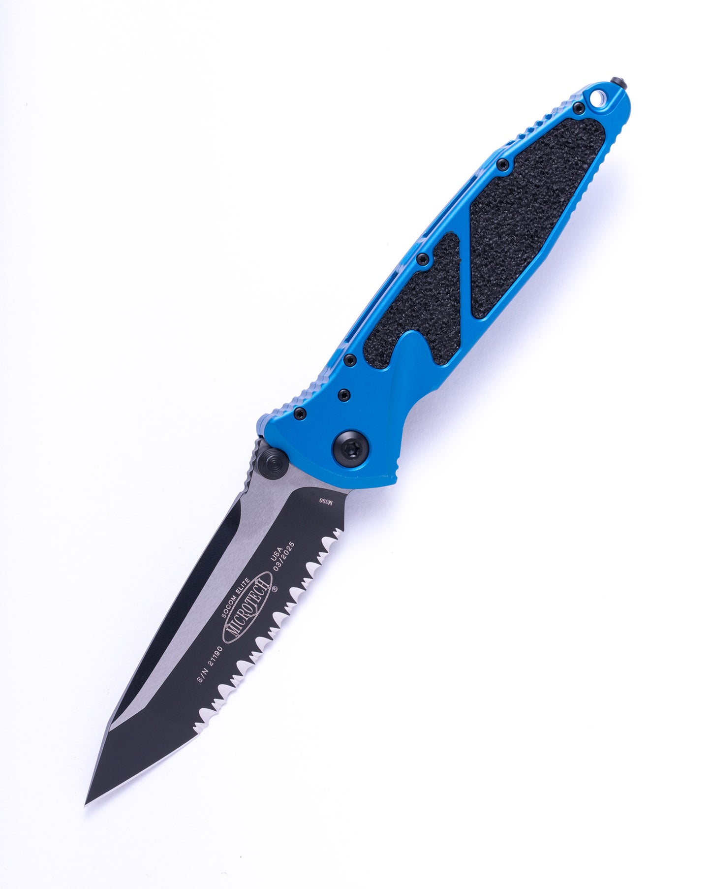 SOCOM ELITE T/E BLACK FULL SERRATE BLUE (161-3BL)