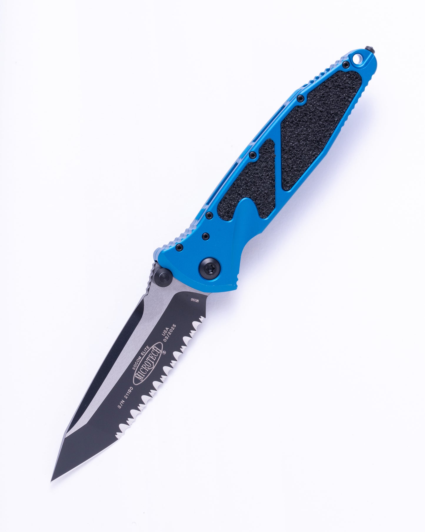 SOCOM ELITE T/E BLACK FULL SERRATE BLUE (161-3BL)