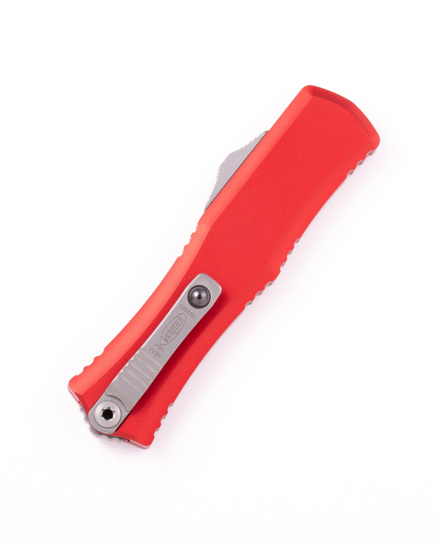 Hera® II Mini D/E Stonewash Full Serrate Red (1702M-12RD)