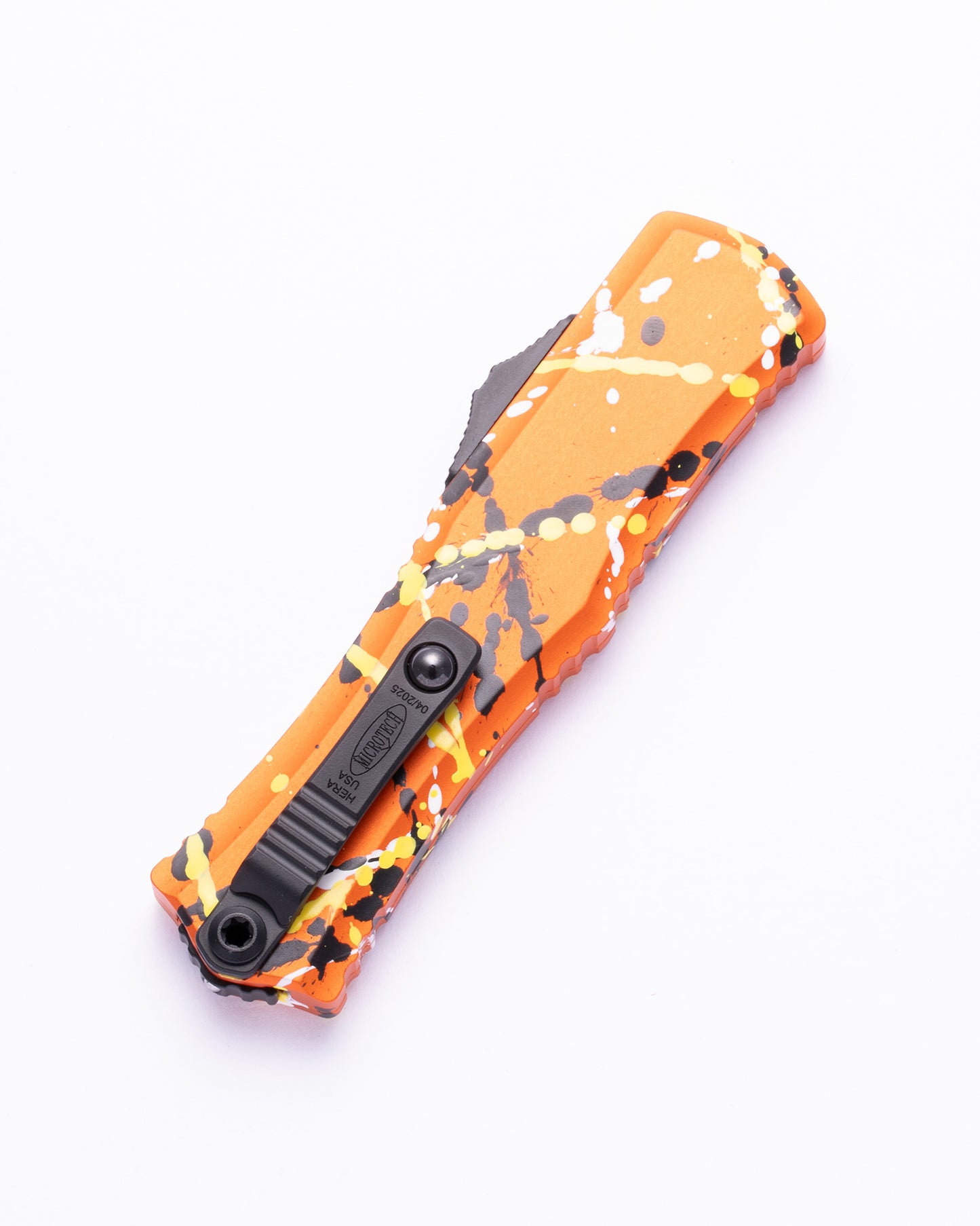 Hera® II Mini D/E Orange Standard Black, White, and Corvette Yellow Splatter (1702M-1ORBKWHCYSPL)