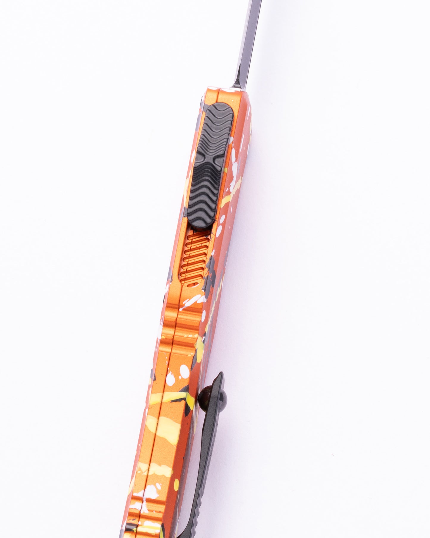 Hera® II Mini D/E Orange Standard Black, White, and Corvette Yellow Splatter (1702M-1ORBKWHCYSPL)