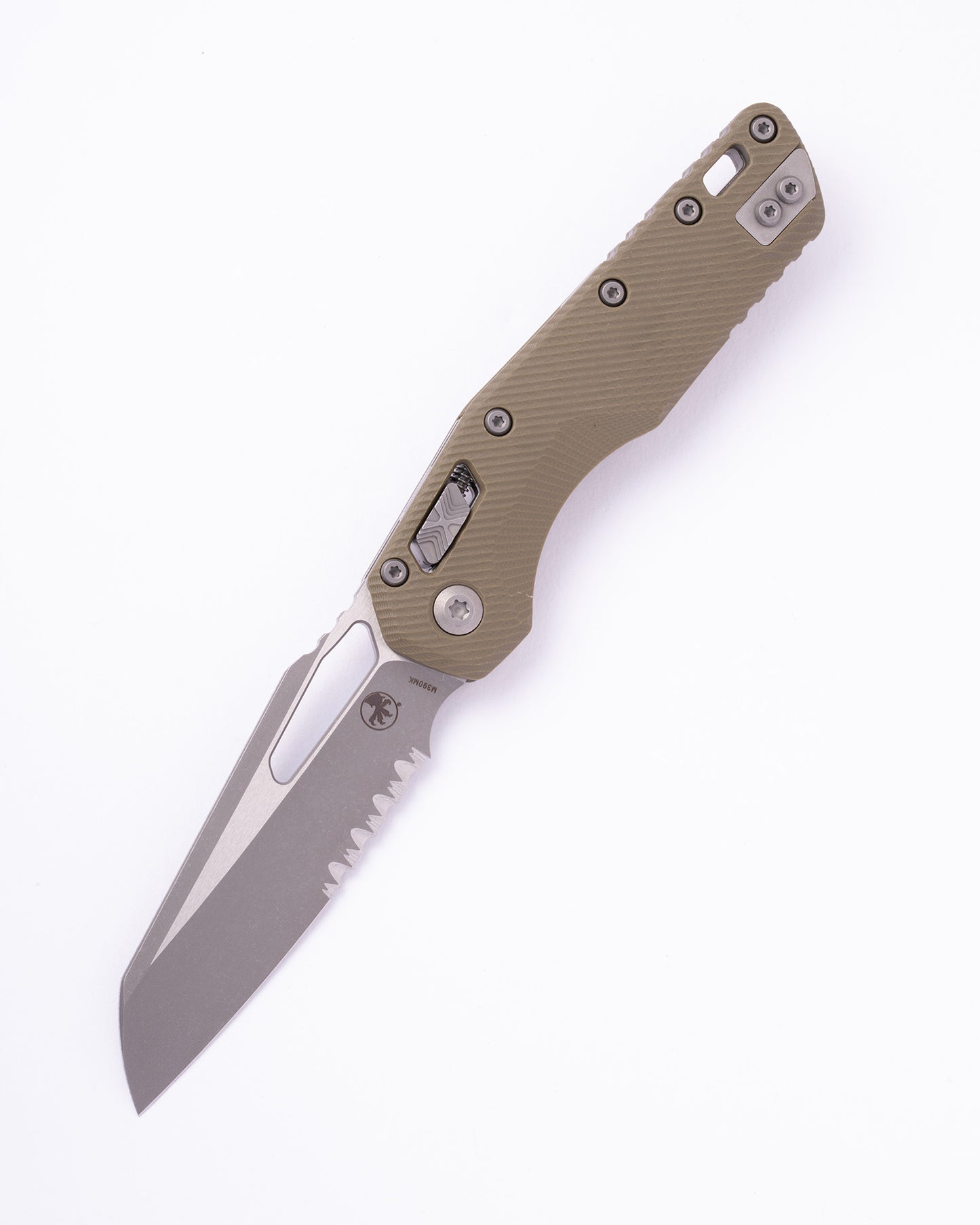 MSI® S/E Fluted G-10 OD Green Apocalyptic Partial Serrated (210-11APFLGTOD)