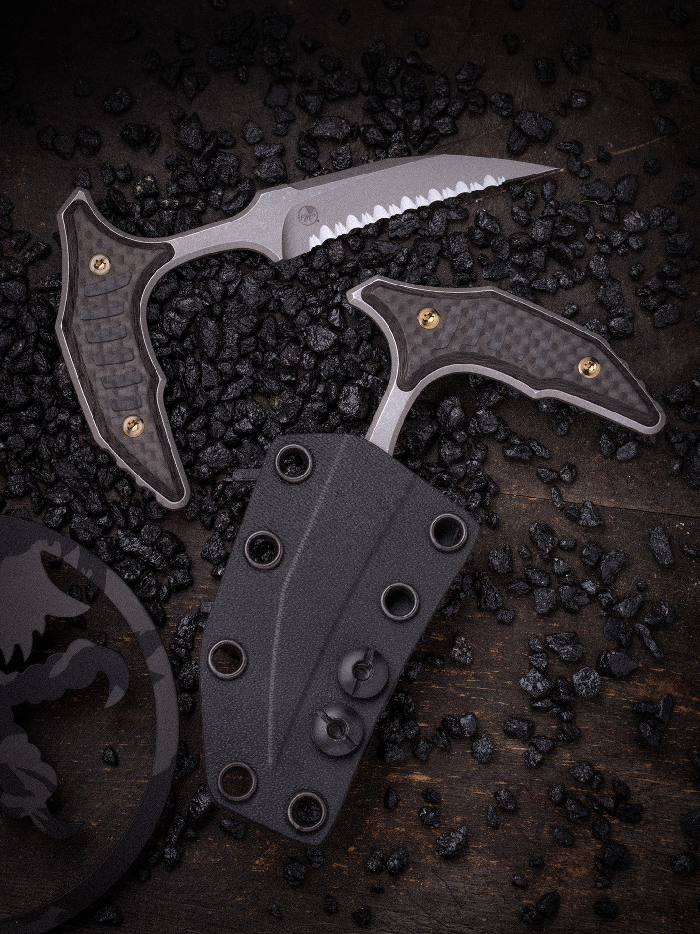 Bee Marfione Select Apocalyptic® Carbon Fiber Full Serrated Bronze Titanium (218-12APMS4)