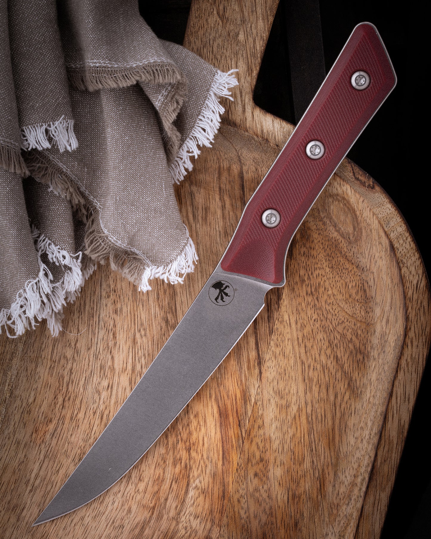 Boning Knife Stonewash Standard Merlot G-10 (3100-10MR)