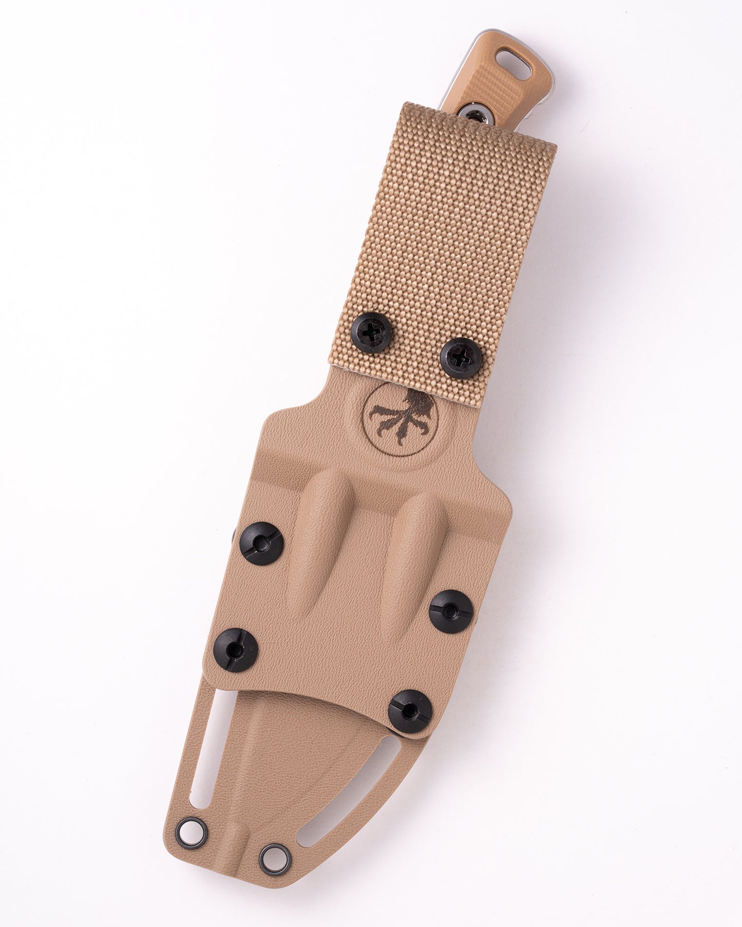Akris Stonewash Standard G-10 Dark Earth with Tan Kydex Sheath with Belt Loop (95-10DE-6)