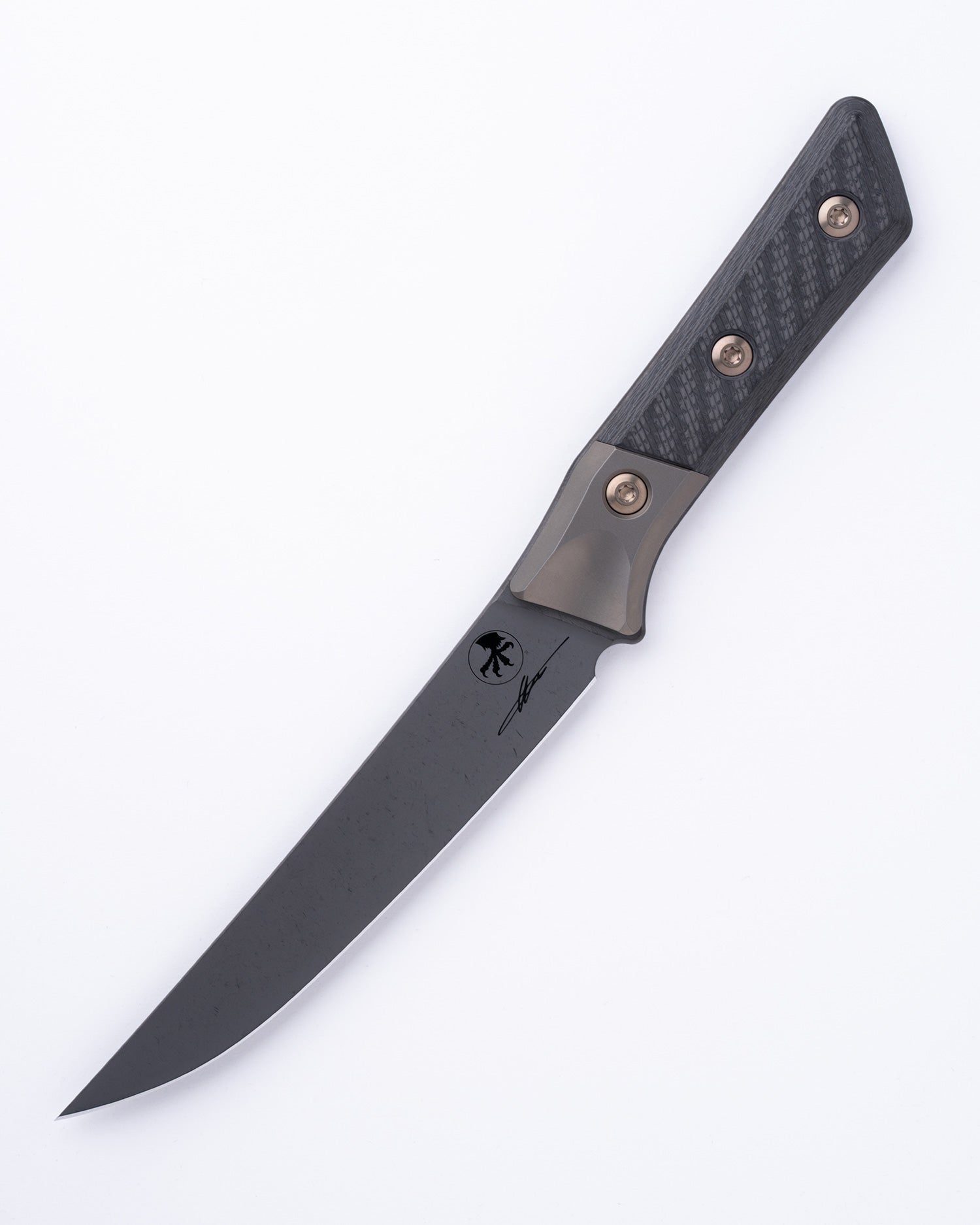 Boning Knife DLC Standard Bronze Titanium Bolster Carbon Fiber