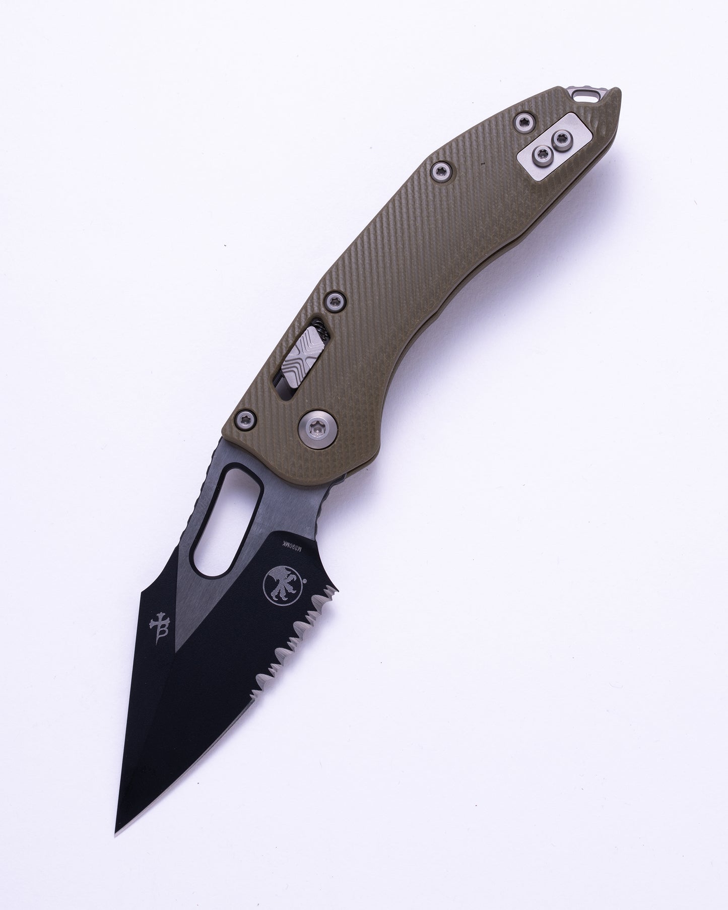 STITCH S/E RAM - LOK BLK PAINTED BLADE FLUTED G-10 OD GREEN PART SERR (169RL-2FLGTOD) FACTORY SECOND
