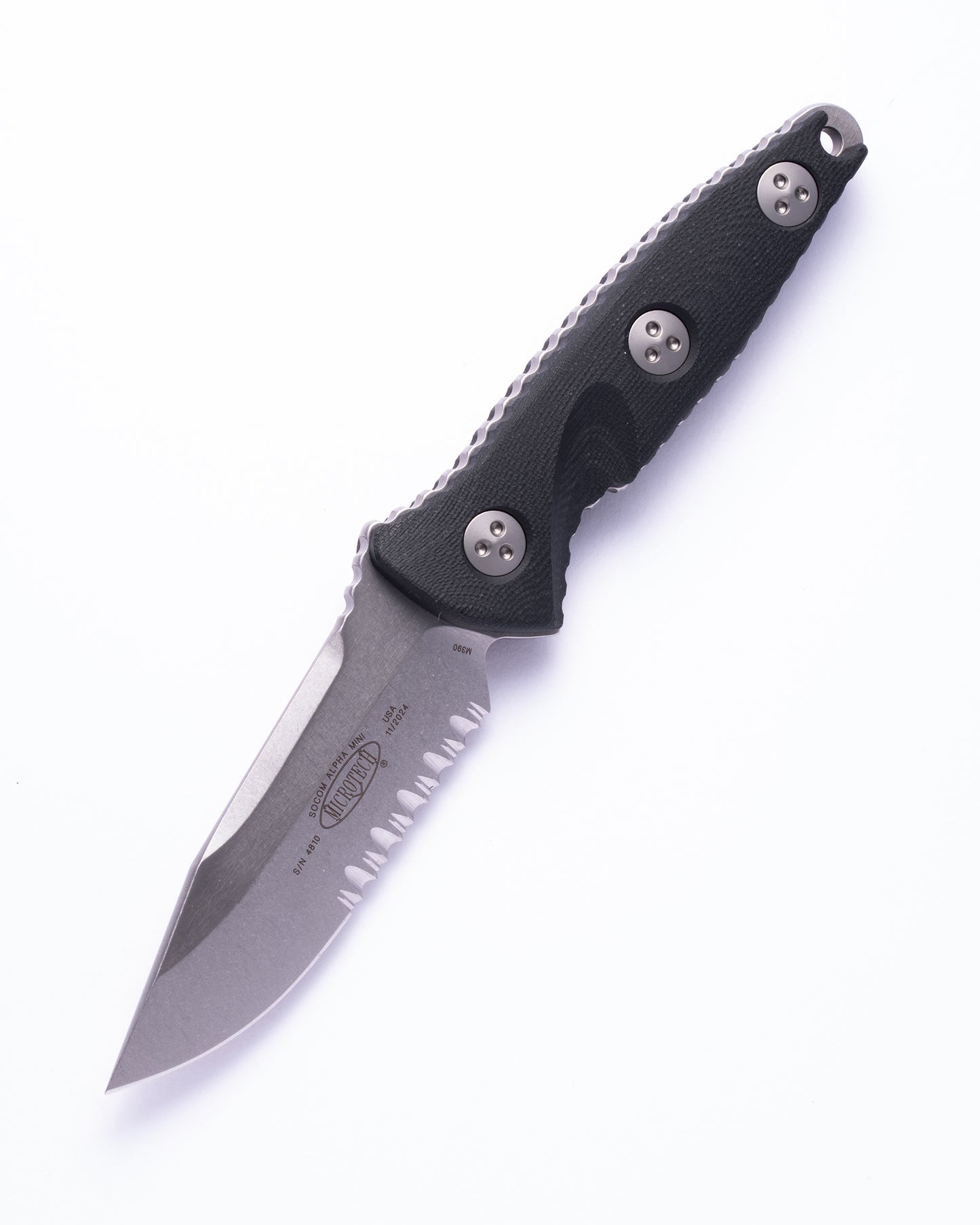 SOCOM ALPHA MINI S/E STONEWASH STANDARD PARTIAL SERRATION (113M-11) FACTORY SECOND