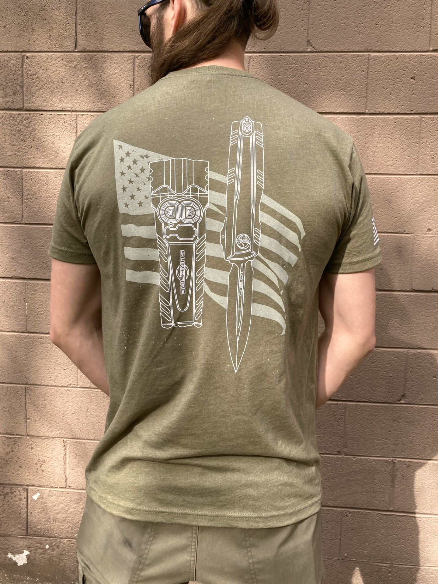 Microtech x SureFire T-Shirt FDE Green