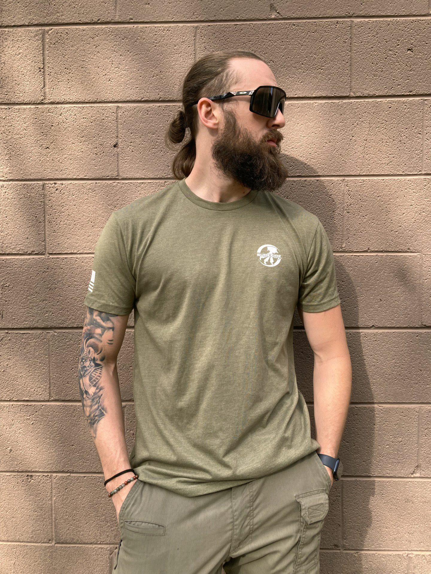 Microtech x SureFire T-Shirt FDE Green
