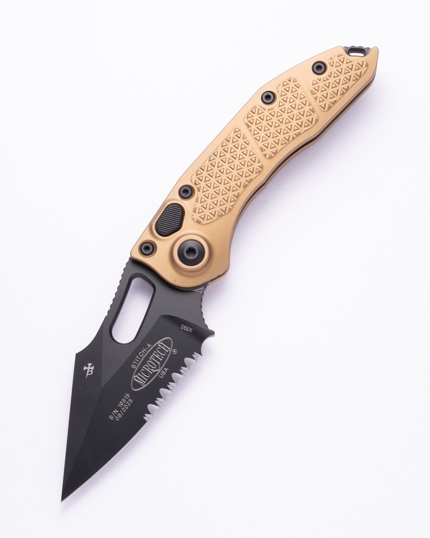 STITCH S/E BLACK PARTIAL SERRATE TAN (169-2TA)