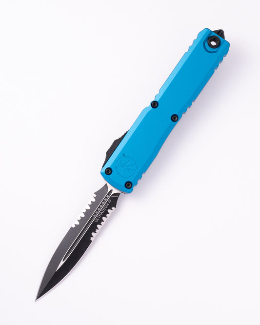 ULTRATECH GEN IV D/E BLACK PARTIAL SERRATE BLUE (11224-2BL)