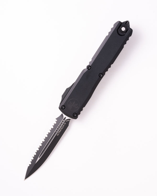 ULTRATECH® GEN IV D/E FULL SERRATED FLAG DEEP ENGRAVED TACTICAL (11224-3T-DFLAG)