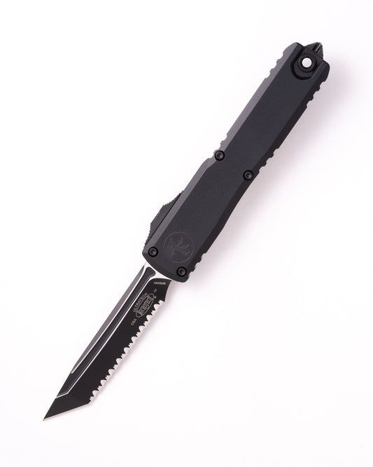 ULTRATECH® GEN IV T/E FULL SERRATE FLAG DEEP ENGRAVED TACTICAL (11234-3T-DFLAG)