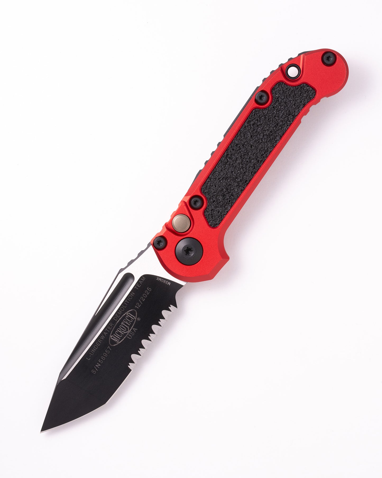 L.U.D.T.® Gen III T/E Black Partial Serrated Red (1136-2RD)