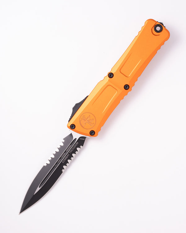 Combat Troodon® D/E Gen III Black Partial Serrate Orange (1142-2OR)