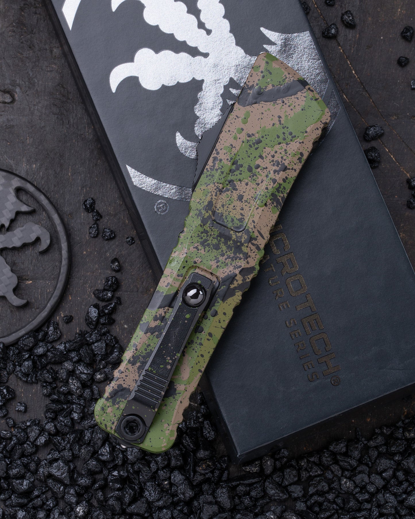 Combat Troodon® Bowie Gen III Signature Series OD Green/Tan W/Black Splatter Standard (1146-1ODTABKSPLS)