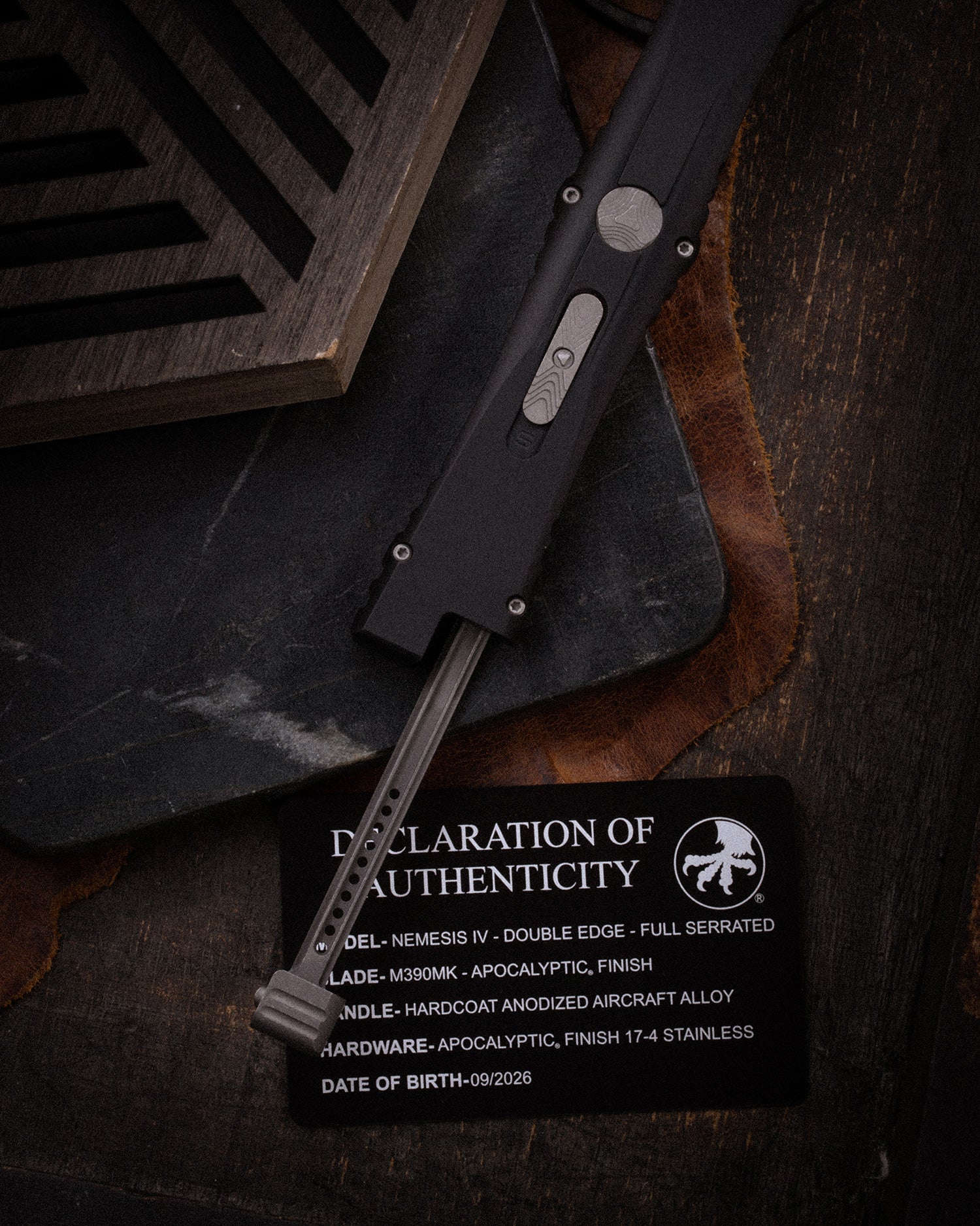 NEMESIS IV D/E FULL SERRATED MARFIONE SELECT APOCALYPTIC® FINISH