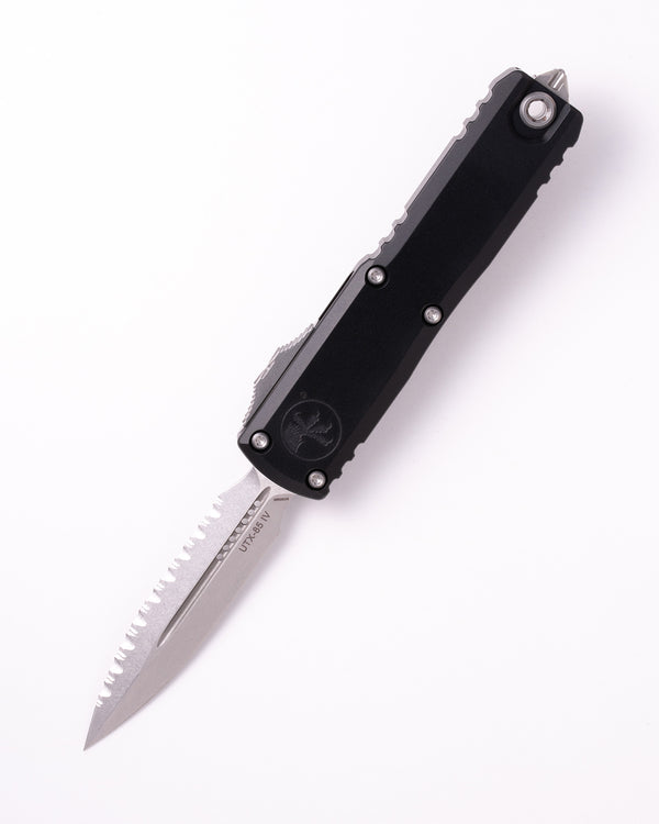 UTX-85 GEN IV D/E STONEWASH FULL SERRATE BLACK (12324-12)