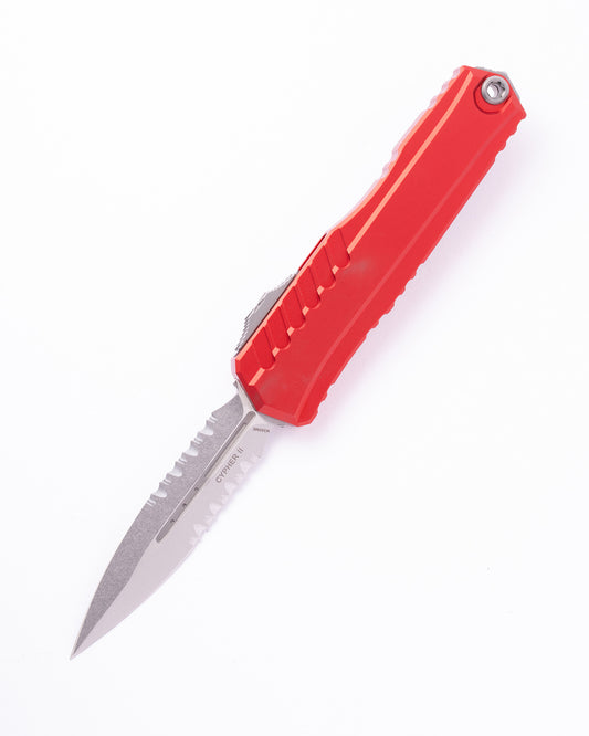 CYPHER II D/E STONEWASH PART SERRATE RED (1242-11RD)