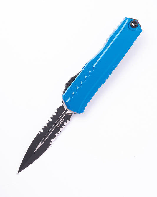 CYPHER II D/E BLACK PART SERRATE BLUE (1242-2BL)
