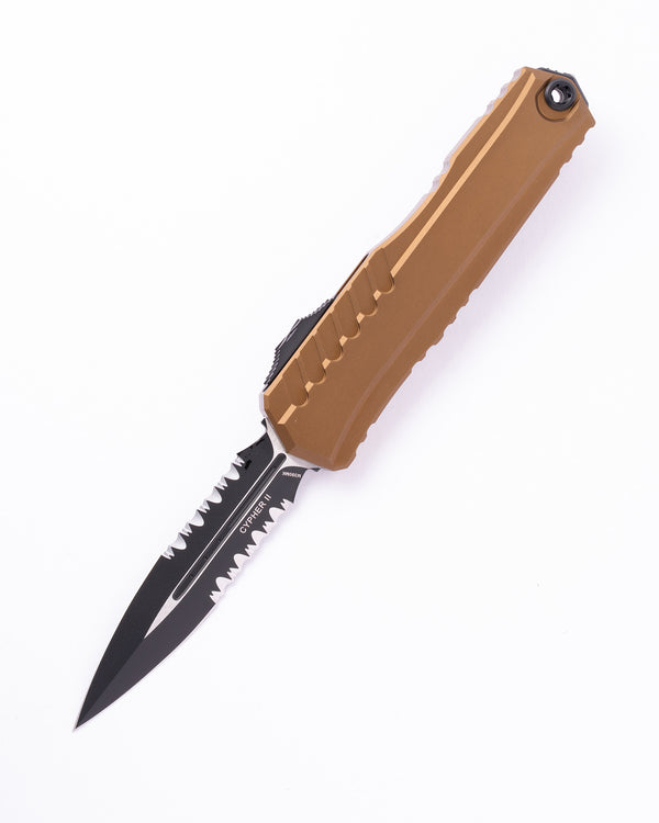CYPHER II D/E BLACK PART SERRATE TAN (1242-2TA)