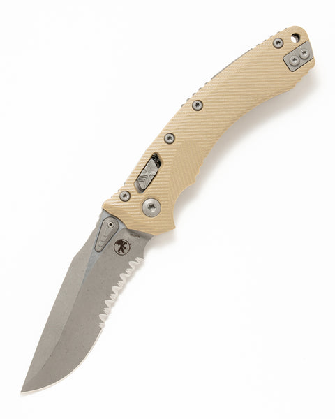 Amphibian® - RAM-LOK™ S/E Apocalyptic® Part Serrate Fluted G10 Tan