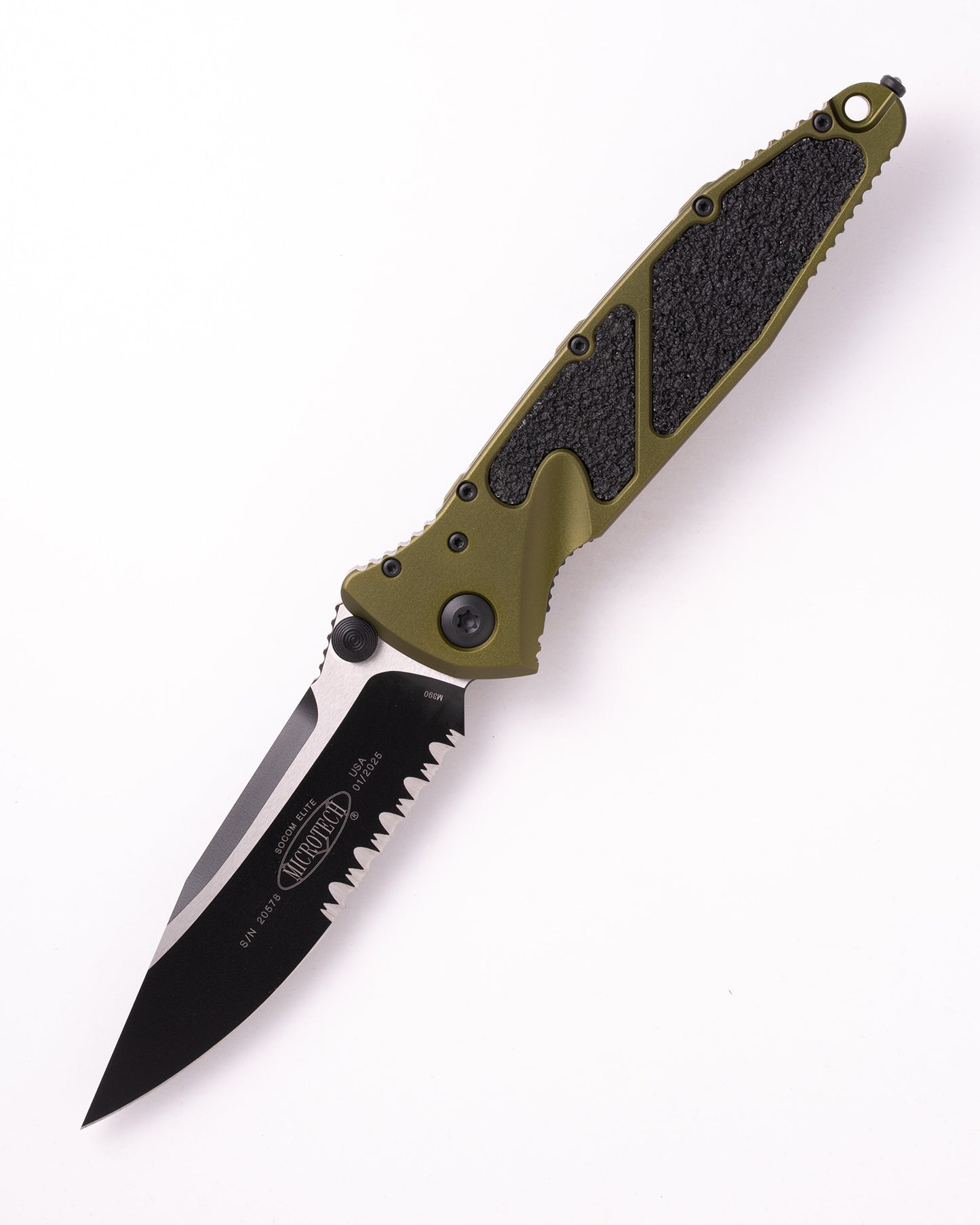 SOCOM® ELITE MANUAL S/E PARTIAL SERRATED OD GREEN (160-2OD)