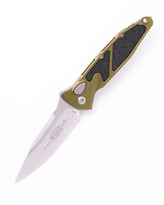 SOCOM Elite Auto S/E Stonewash Partial Serrated OD Green (160A-11OD)