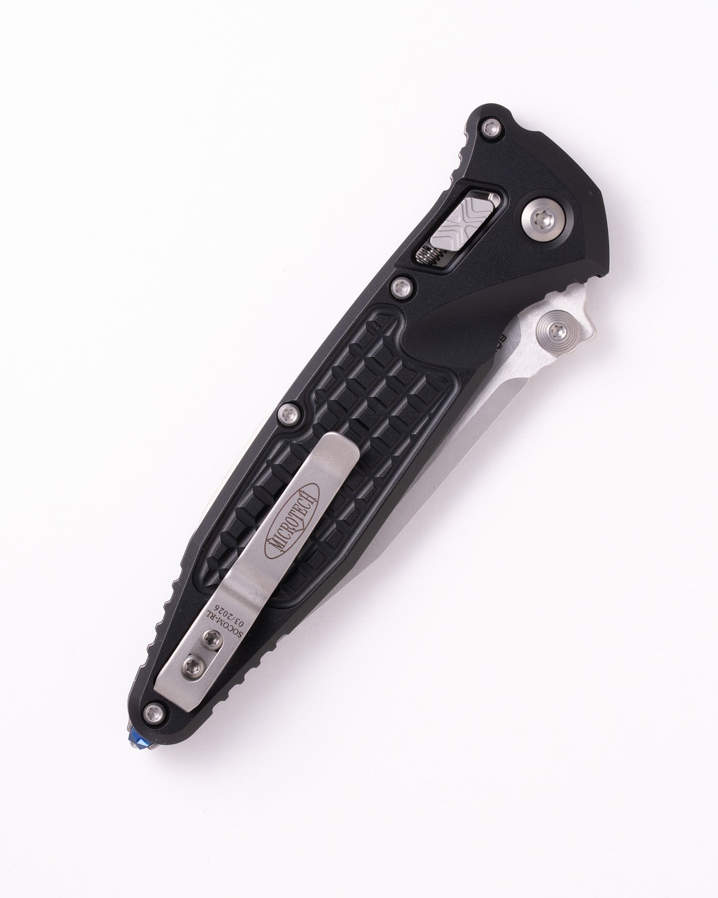 Socom® RAM-LOK™ S/E Stonewash Partial Serrated Frag Aluminum Black (160RL-11FR)