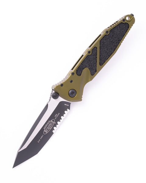 SOCOM Elite Manual Tanto Black Partially Serrated OD Green (161