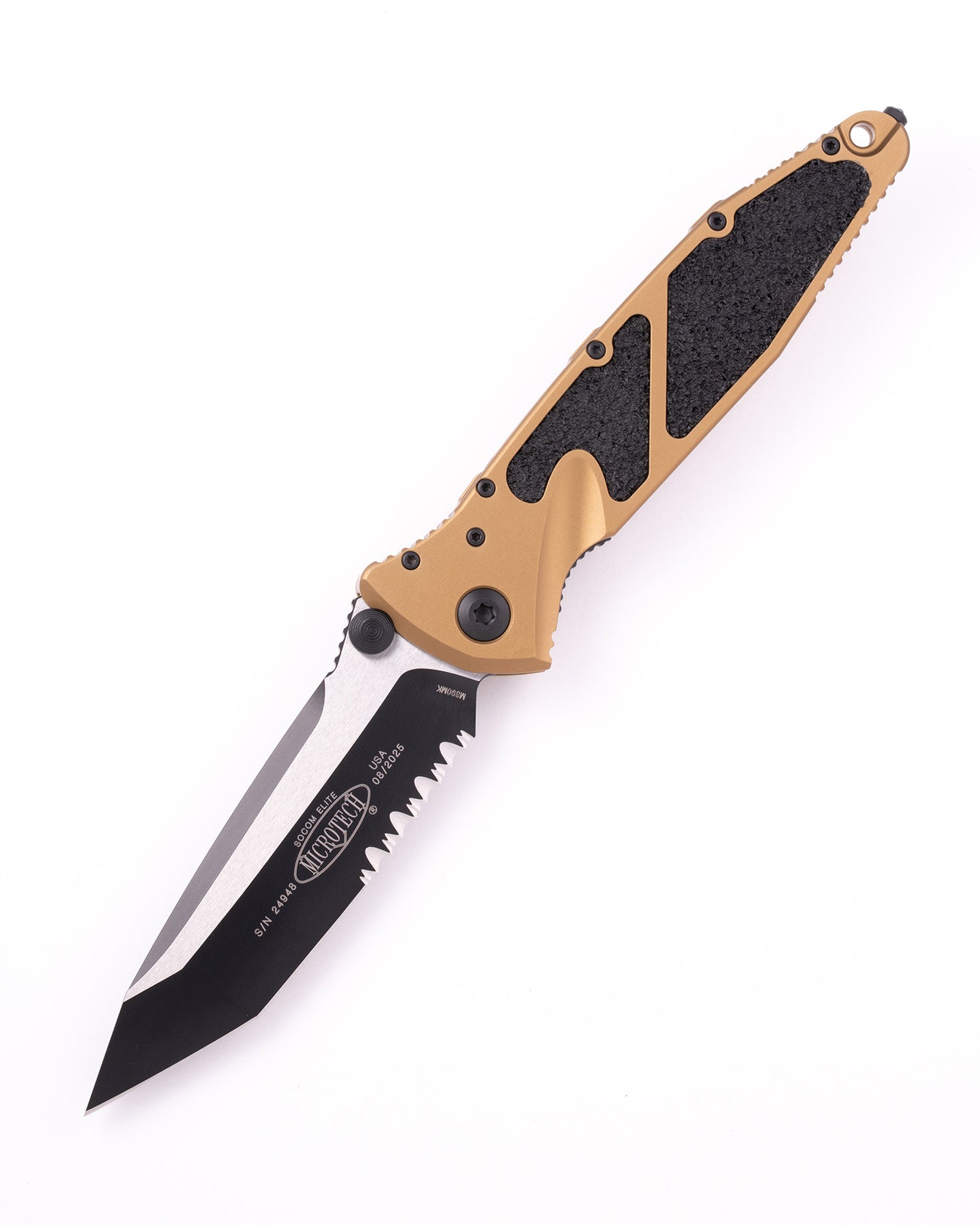 SOCOM ELITE T/E-M BLACK PARTIAL SERRATE TAN (161-2TA)