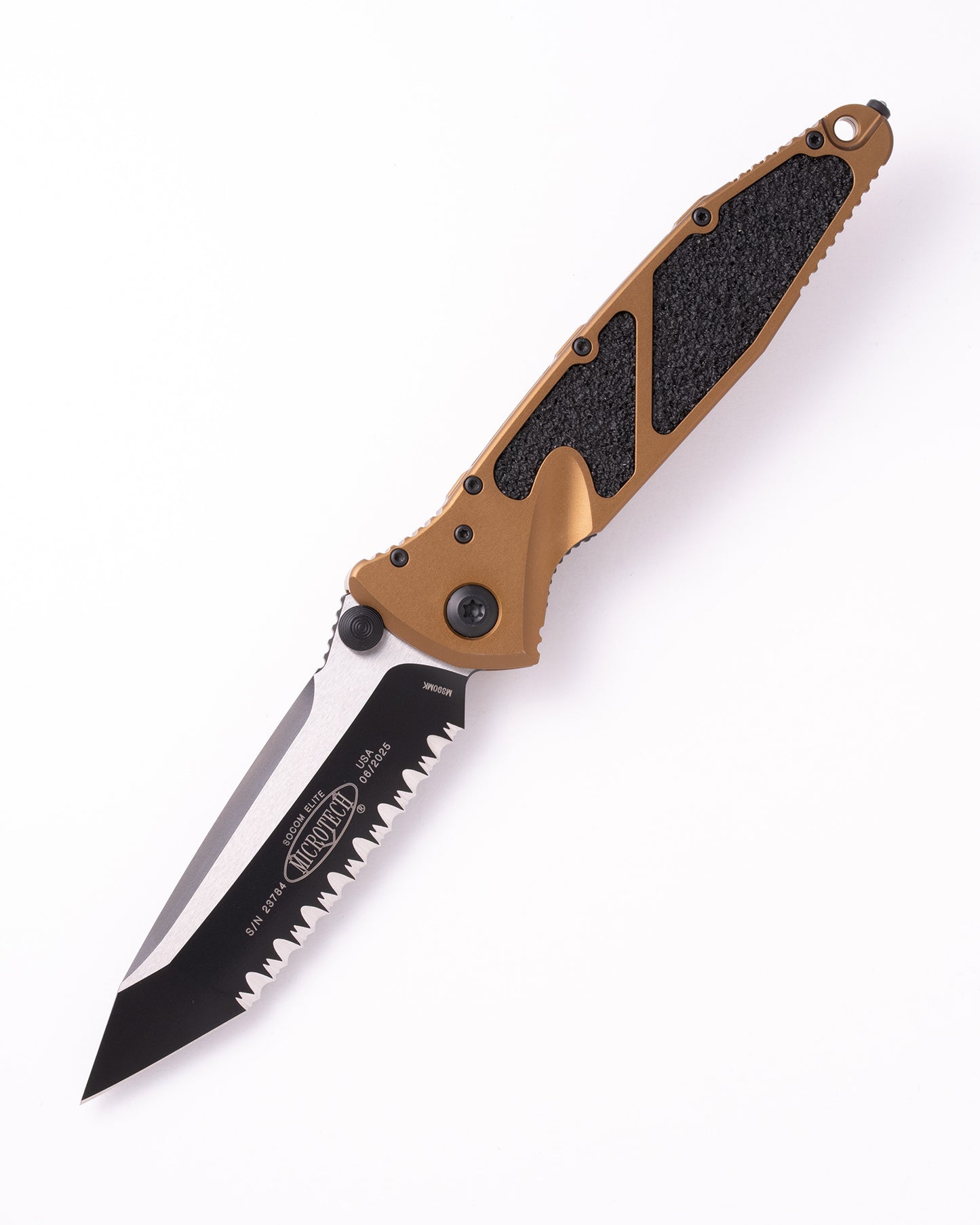 SOCOM Elite Manual Tanto Edge Full Serrate Tan (161-3TA)