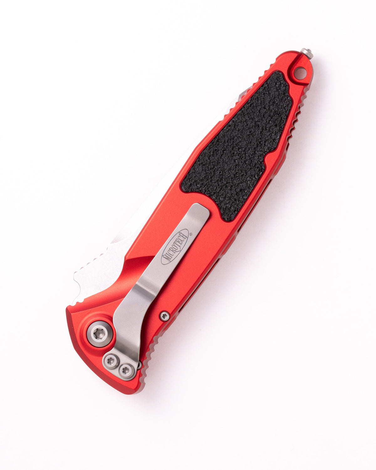 SOCOM Elite Auto T/E Stonewash Partial Serrated Red (161A-11RD)