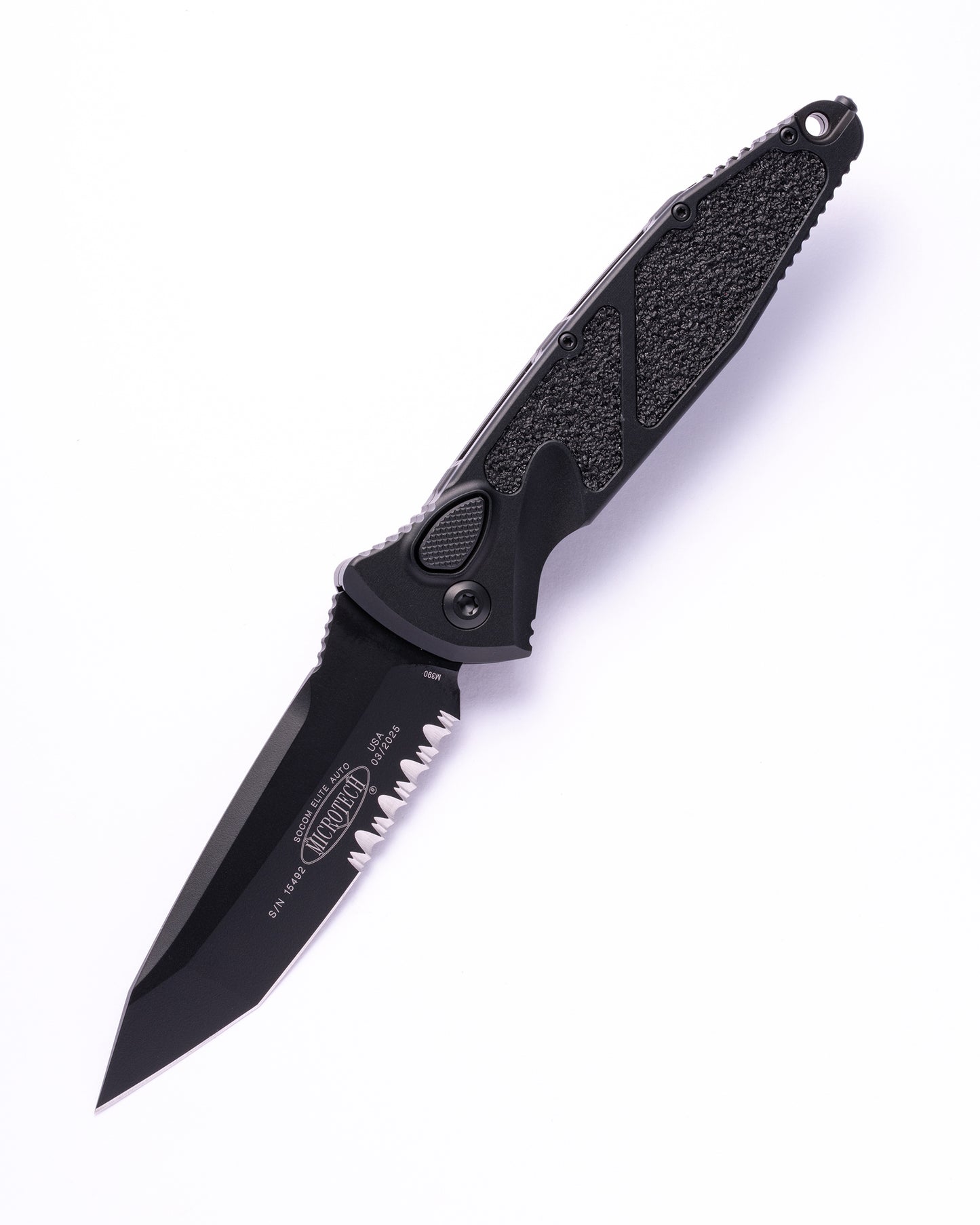 SOCOM ELITE AUTO T/E BLACKOUT PARTIAL SERRATED (161A-2T-X4)