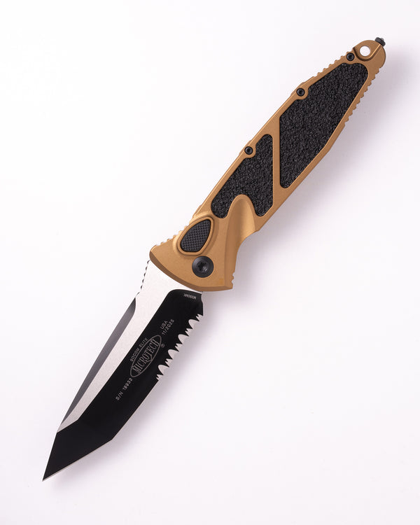 SOCOM® Elite Auto T/E Black Part Serrate Tan (161A-2TA)
