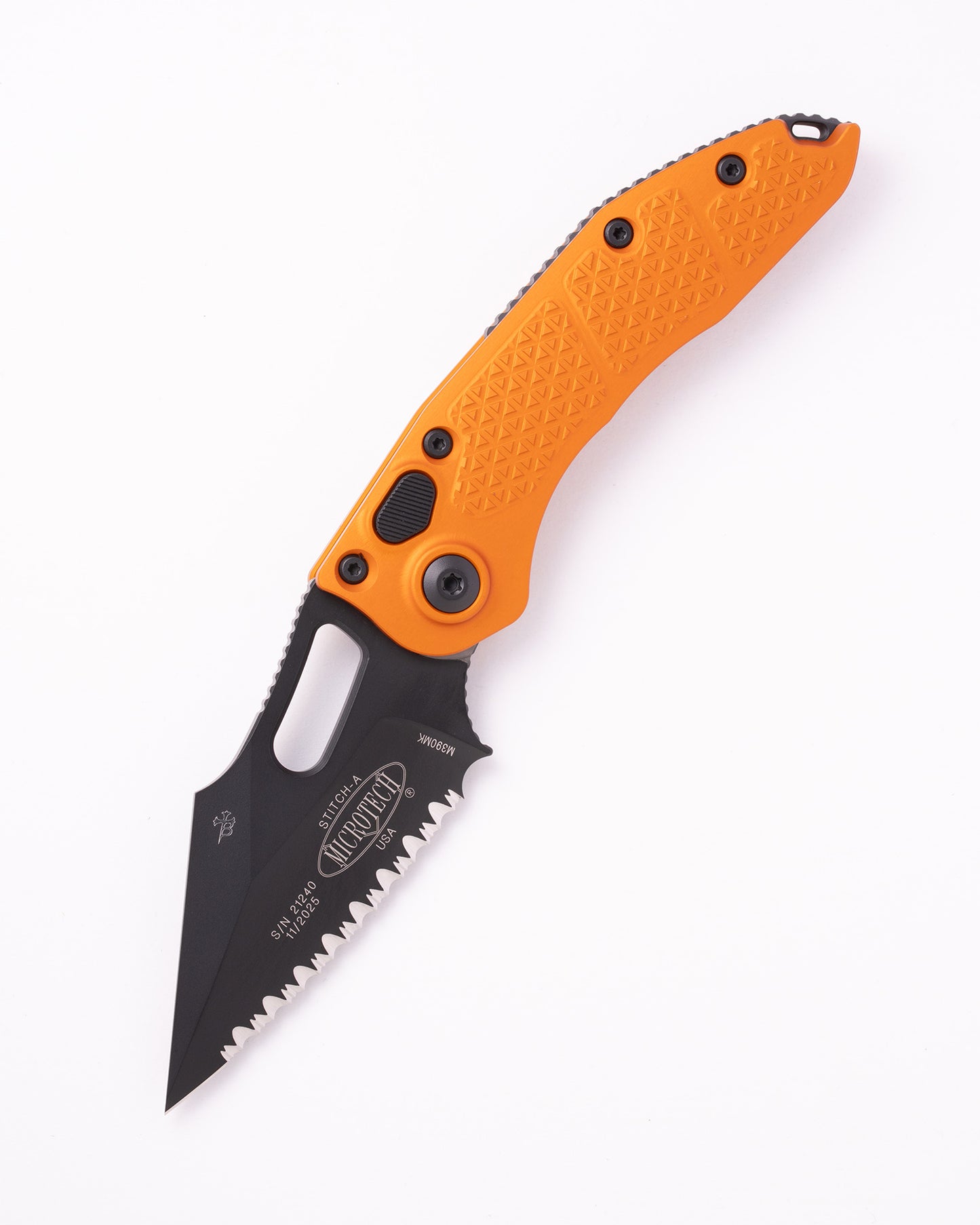 Stitch S/E Black Full Serrate Orange Tangerine (169-3OT)