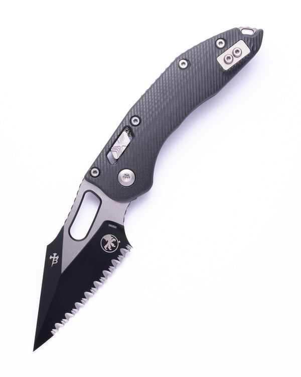 STITCH RAM LOK S/E BLACK FULL SERRATE FLUTED G-10 (169RL-3FLGTBK)