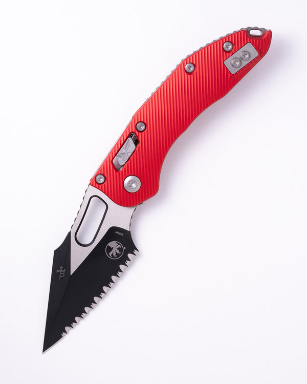 STITCH RAM LOK S/E BLACK FULL SERRATE FLUTED ALUMINUM RED (169RL-3FLRD)